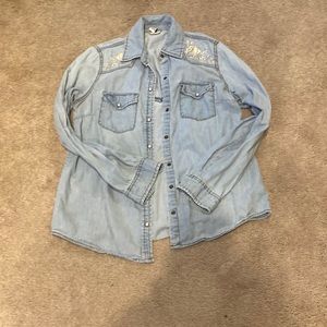 Forever 21 Small Jean Shirt
